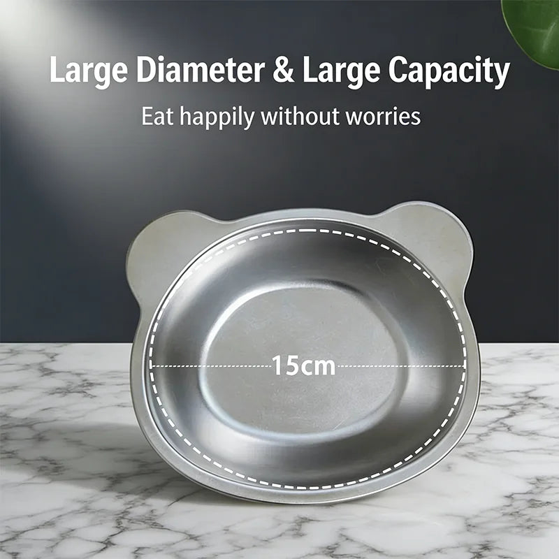 Elevated Stainless Steel Cat Bowl