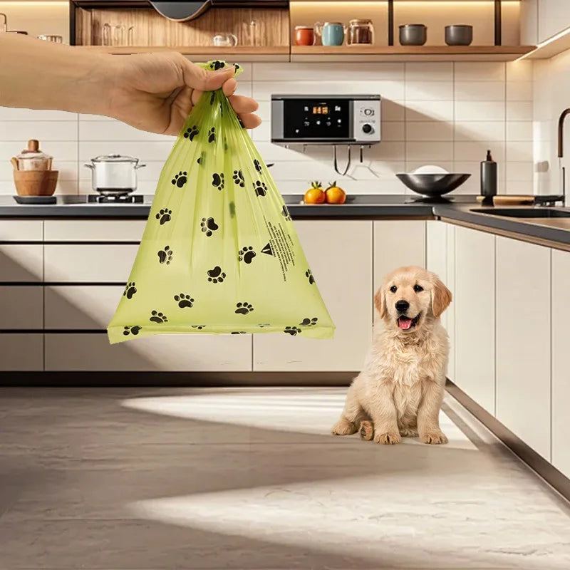Rouleau de sacs à déjections biodégradables pour chien