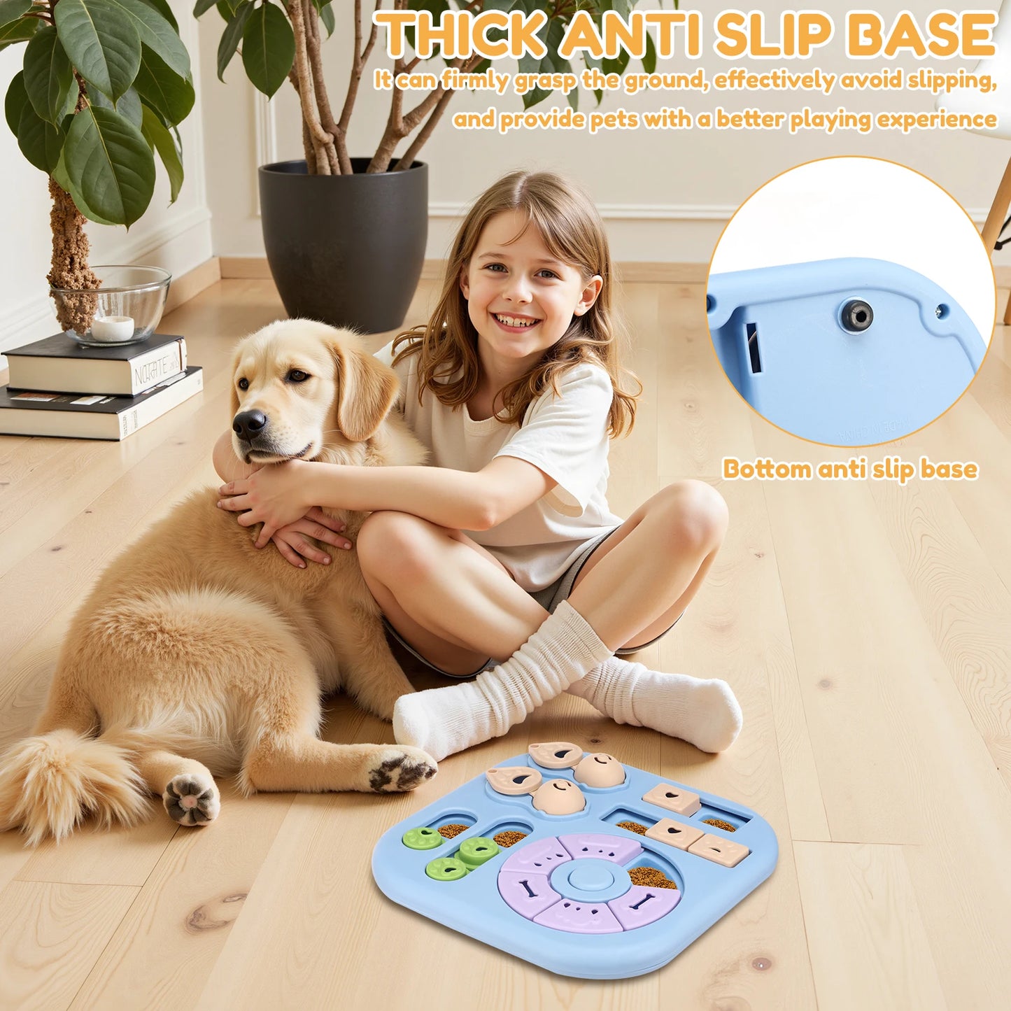 Interactive Dog Puzzle Feeder Toy