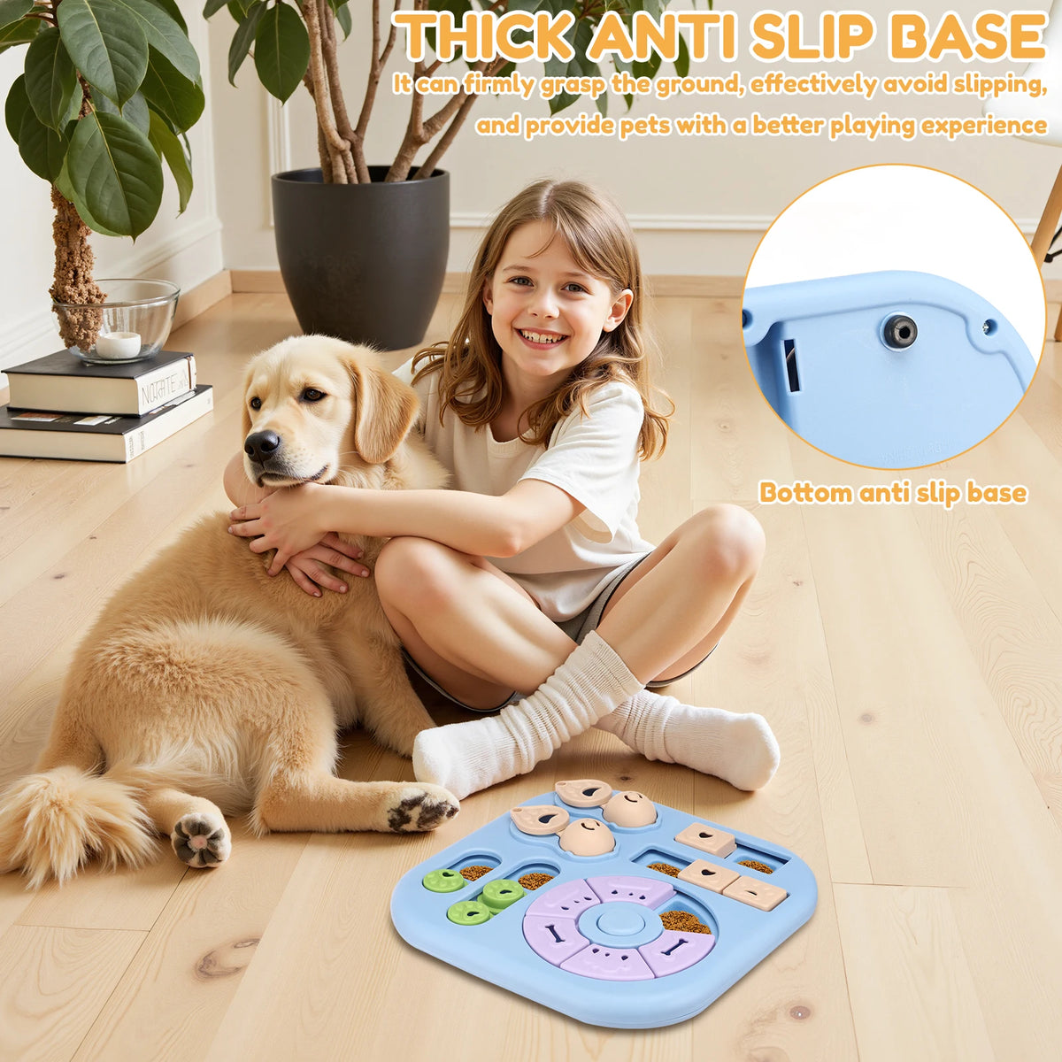 Jouet puzzle distributeur de croquettes pour chien