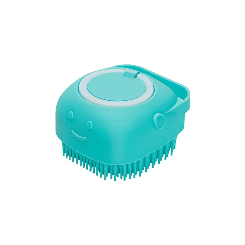 Brosse de bain en silicone pour chien et chat