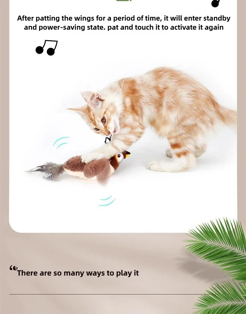 Sensor-Activated Flapping Bird Toy for Cats – Pawspire