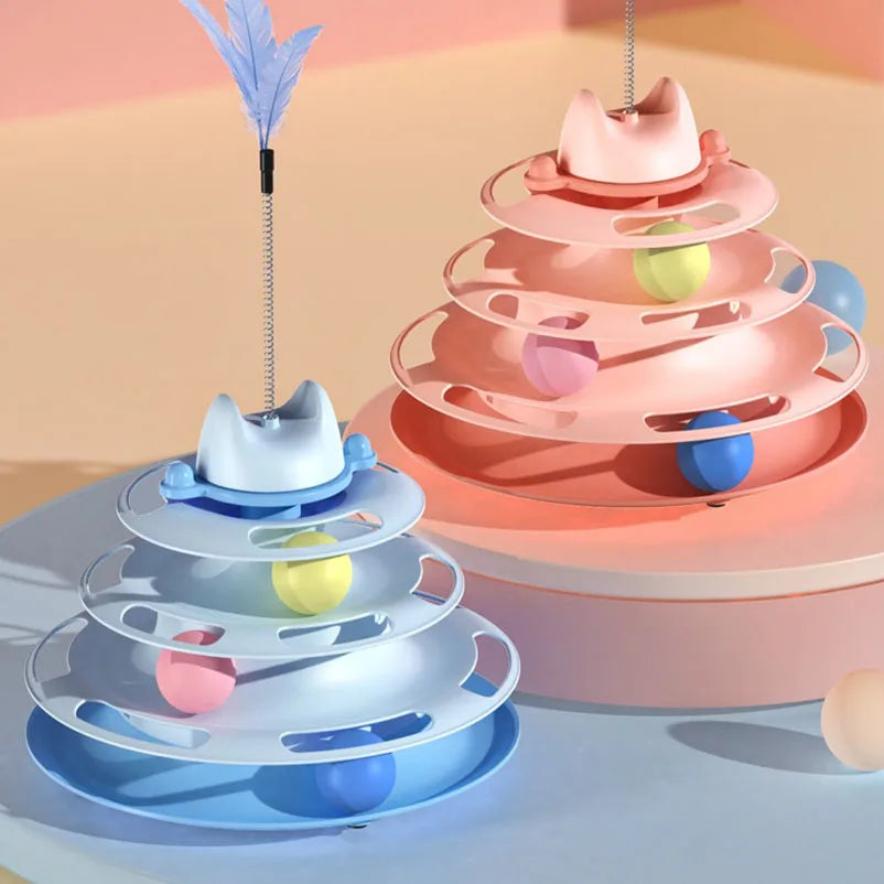 Cat Toy Tower for Interactive Play – Pawspire