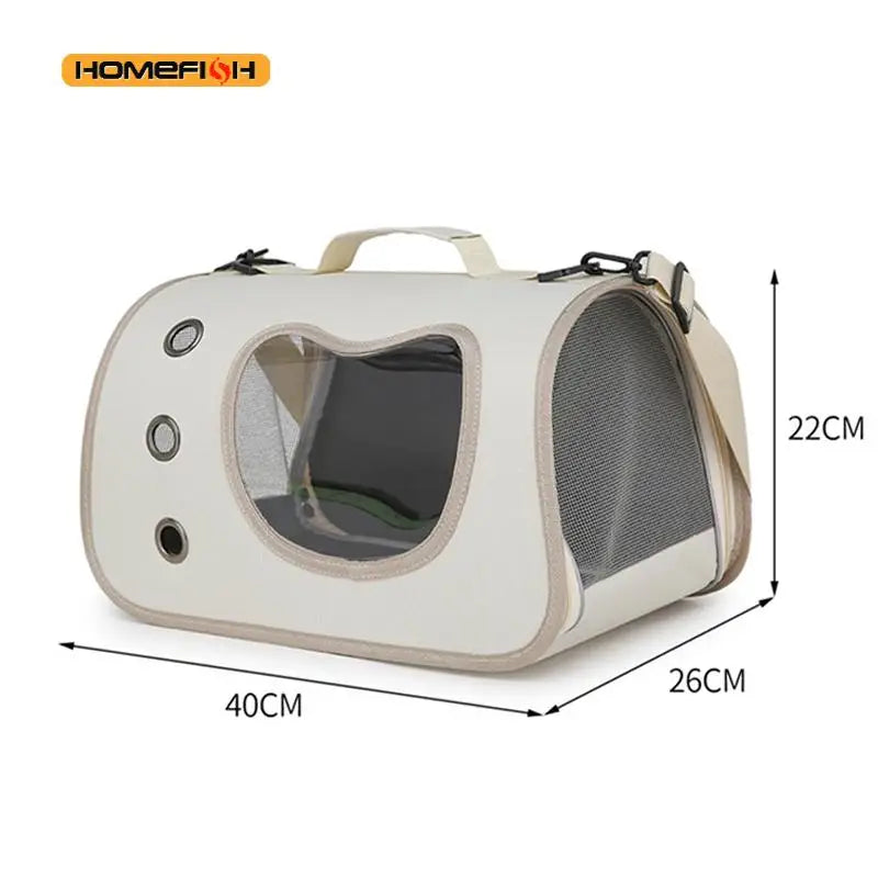 Sac de transport respirant et pliable pour petit chien et chat