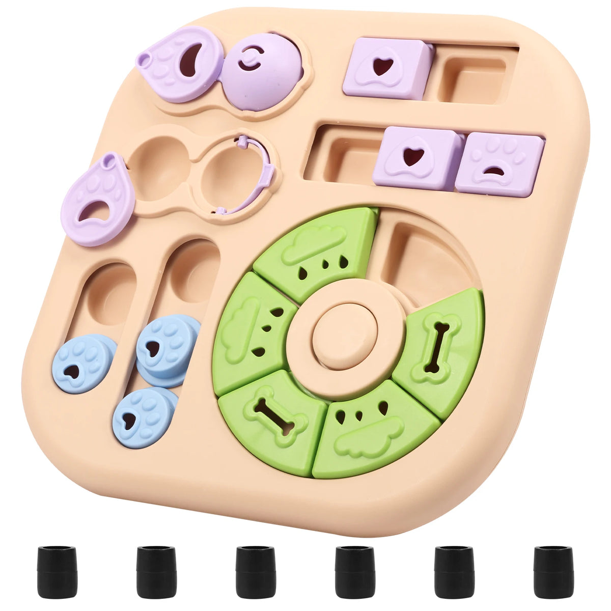 Jouet puzzle distributeur de croquettes pour chien