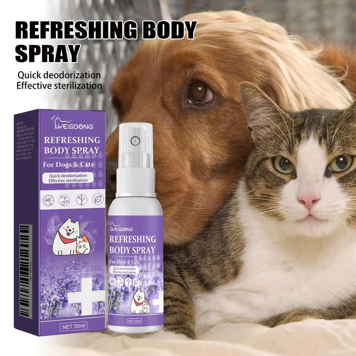 50ml Long Lasting Pet Odor Eliminator Spray – Pawspire