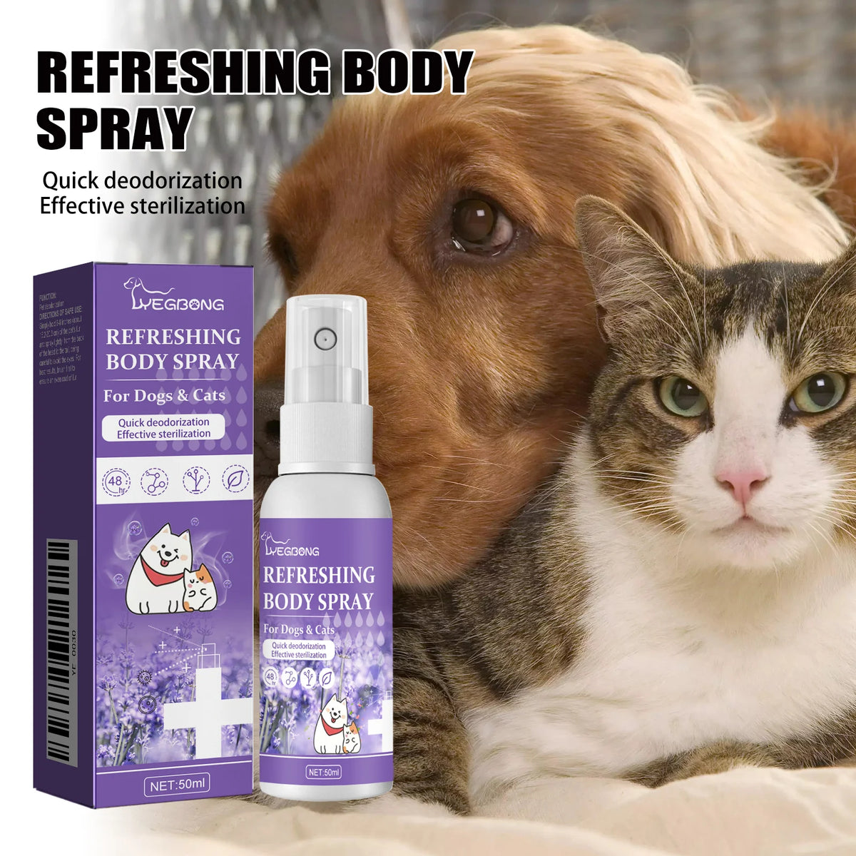 50ml Long Lasting Pet Odor Eliminator Spray – Pawspire