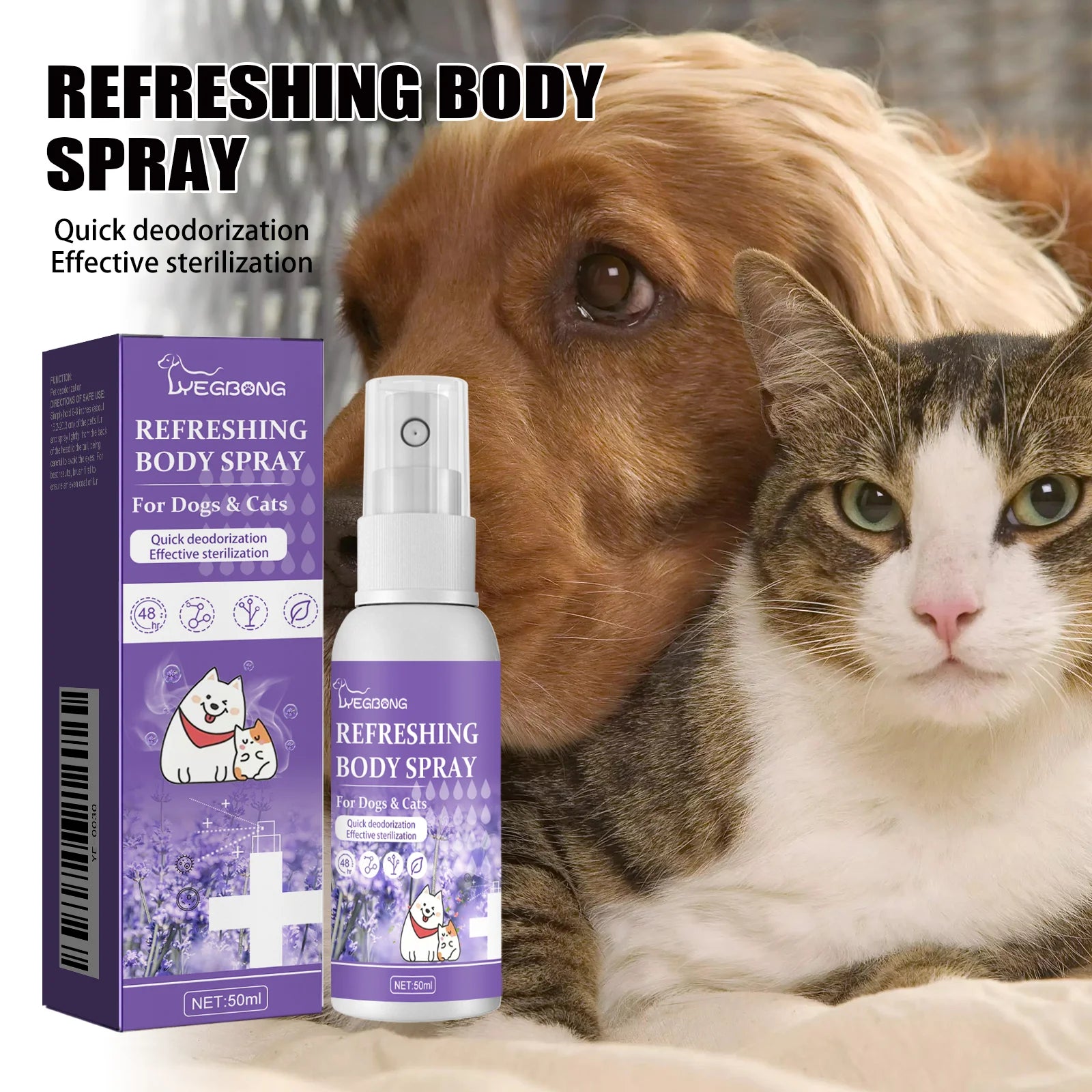 50ml Long Lasting Pet Odor Eliminator Spray – Pawspire