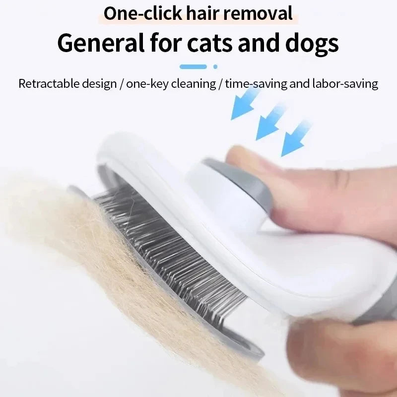 Brosse autonettoyante pour chien et chat, autre vue