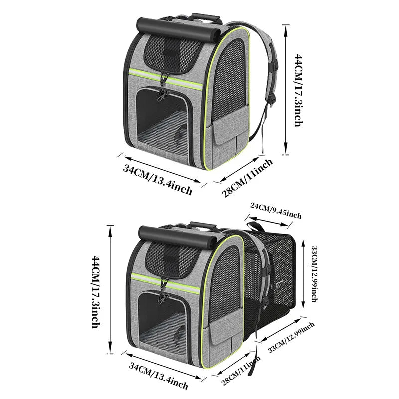 Premium Expandable Cat Carrier Backpack – Pawspire