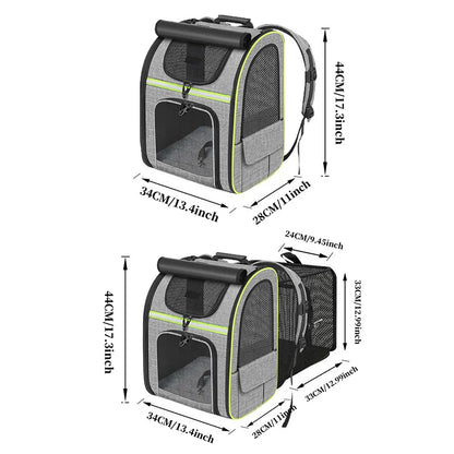 Premium Expandable Cat Carrier Backpack – Pawspire