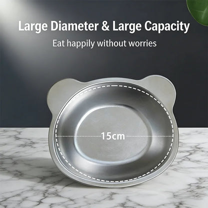 Elevated Stainless Steel Cat Bowl