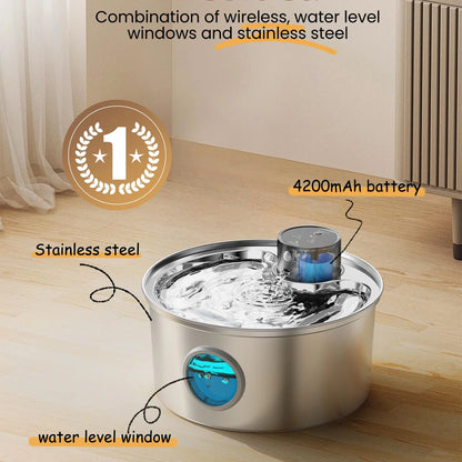 Automatic Stainless Steel Cat Water Fountain