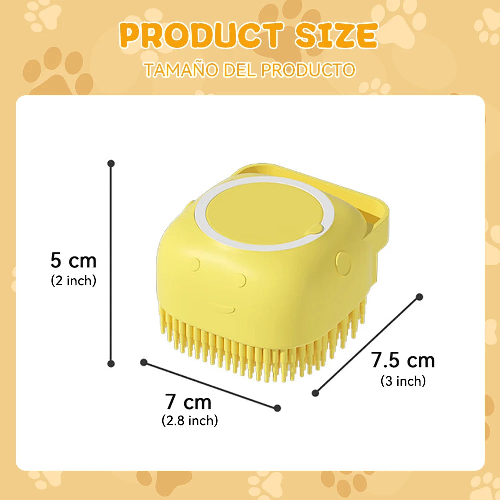 Picots en silicone souple de la brosse de bain