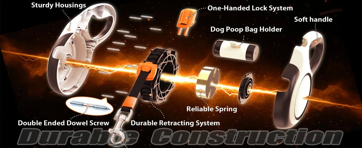 Retractable Leash with Dog Collar – Pawspire