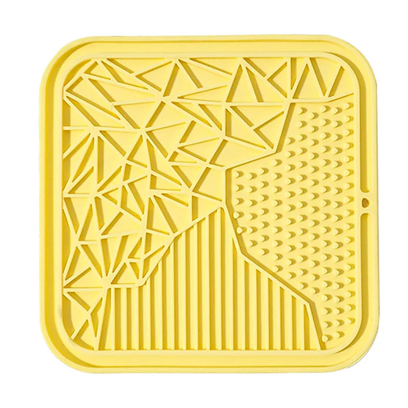 Leckmatte aus Silikon für langsames Füttern