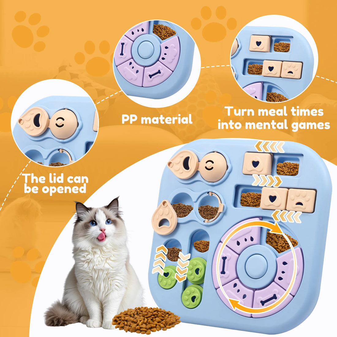 Jouet puzzle distributeur de croquettes pour chien