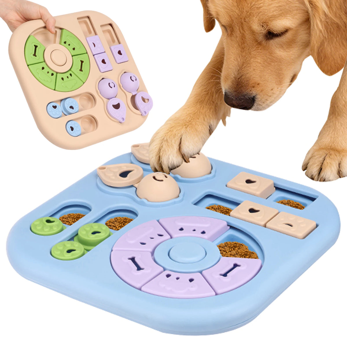 Jouet puzzle distributeur de croquettes pour chien