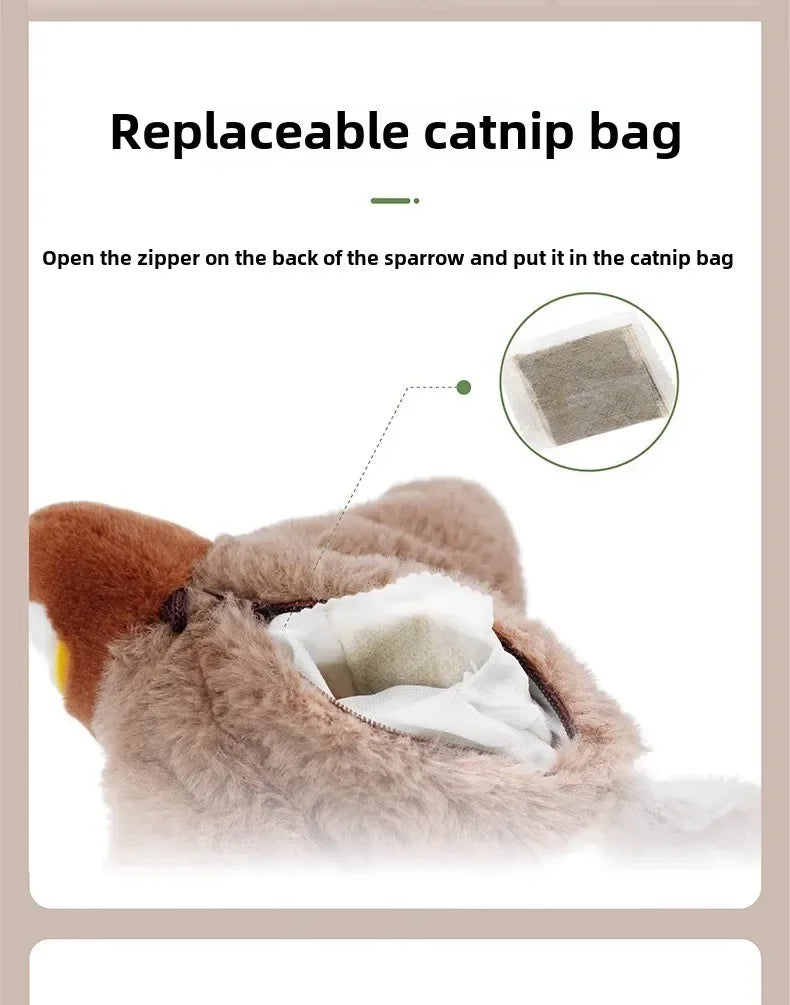 Sensor-Activated Flapping Bird Toy for Cats – Pawspire