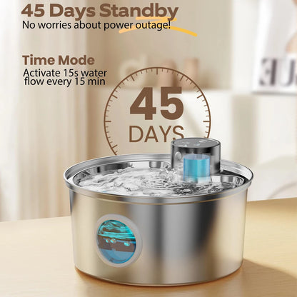 Automatic Stainless Steel Cat Water Fountain