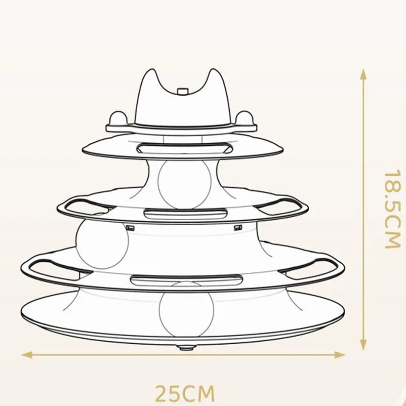 Engaging Interactive Cat Toy Tower – Pawspire