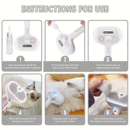 Steam Powered Pet Grooming Brush – Pawspire