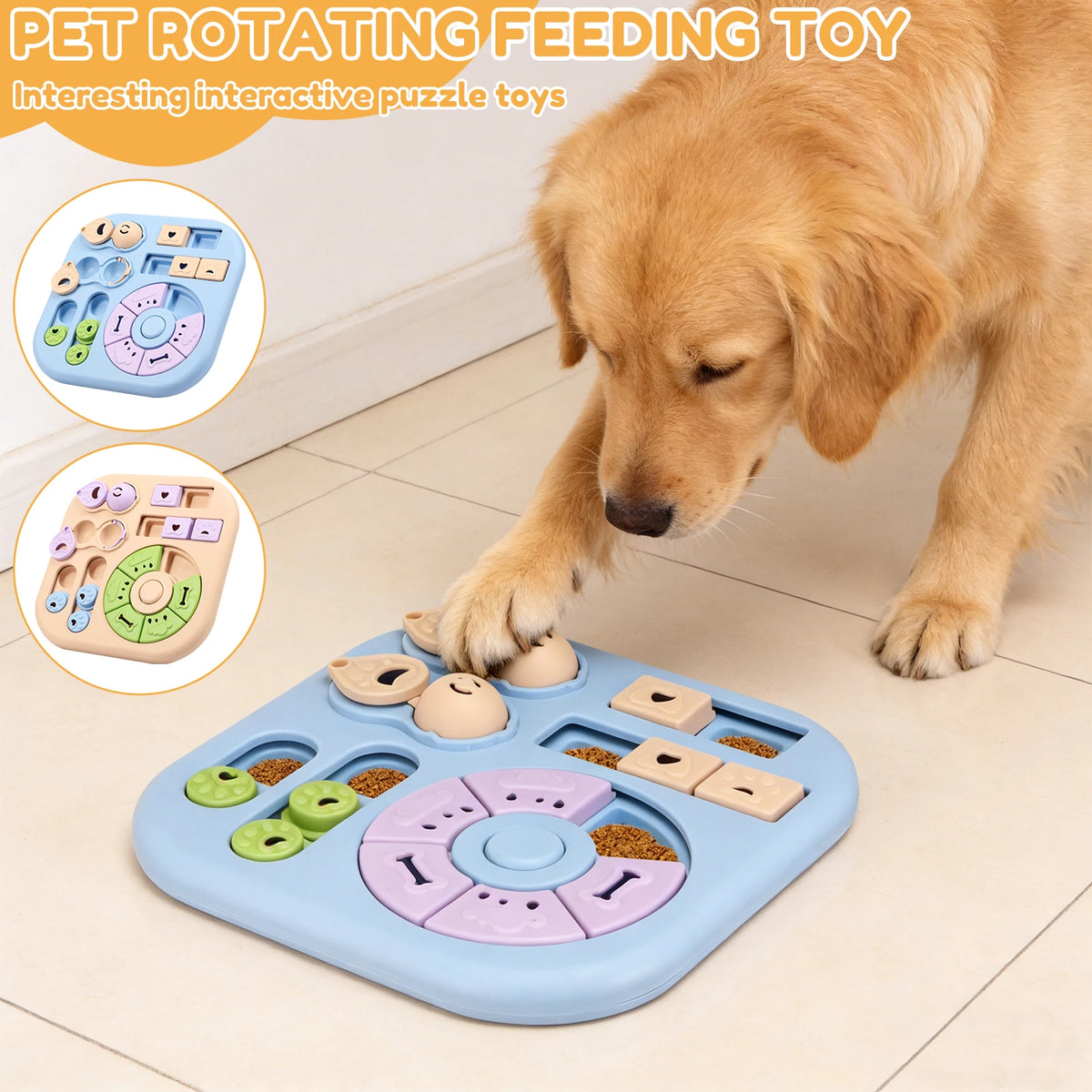 Jouet puzzle distributeur de croquettes pour chien