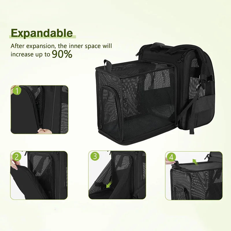 Premium Expandable Cat Carrier Backpack – Pawspire