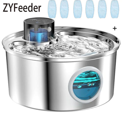 Automatic Stainless Steel Cat Water Fountain