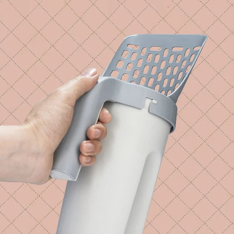 Pelle à litière pour chat avec manche ergonomique