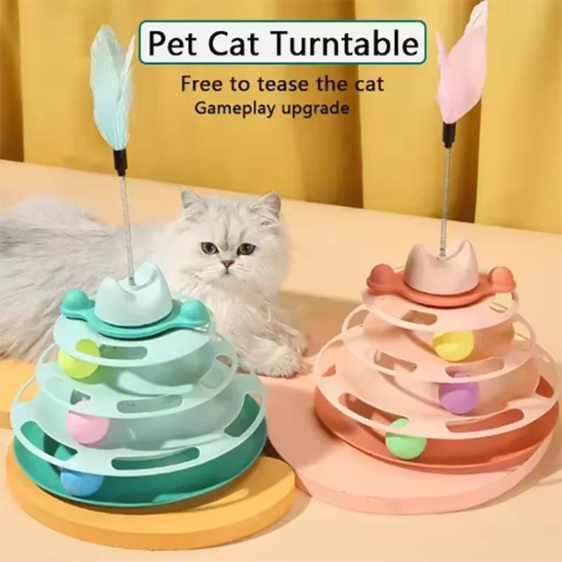 Tour de jeux interactive à balles pour chat
