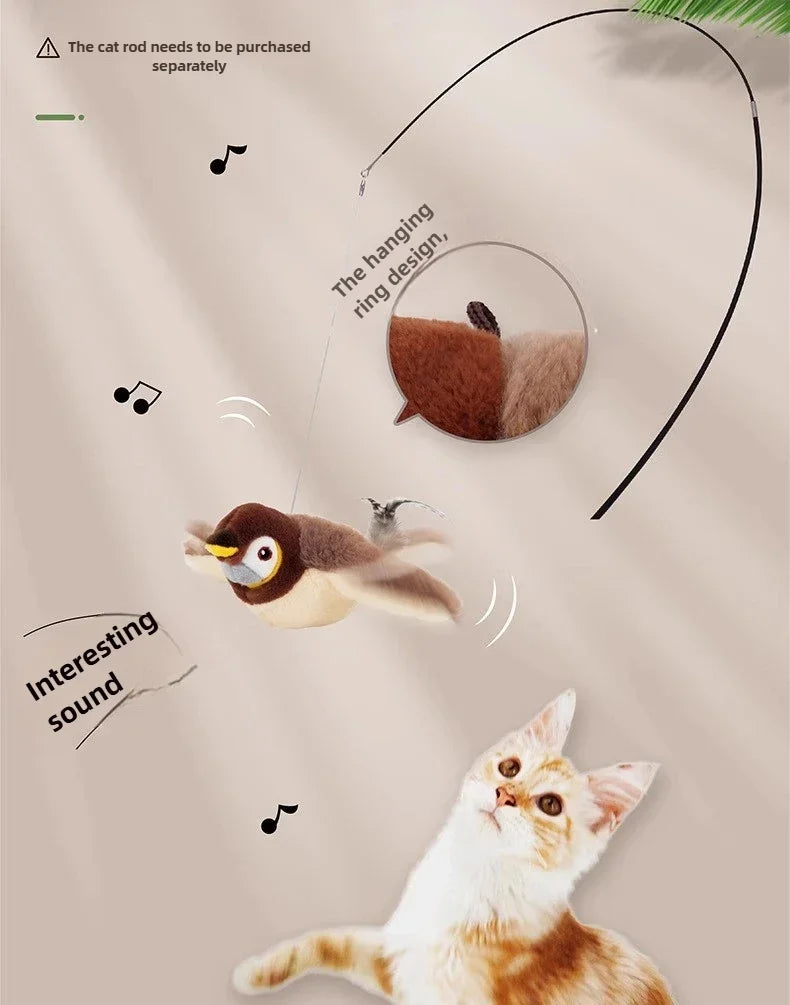 Sensor-Activated Flapping Bird Toy for Cats – Pawspire