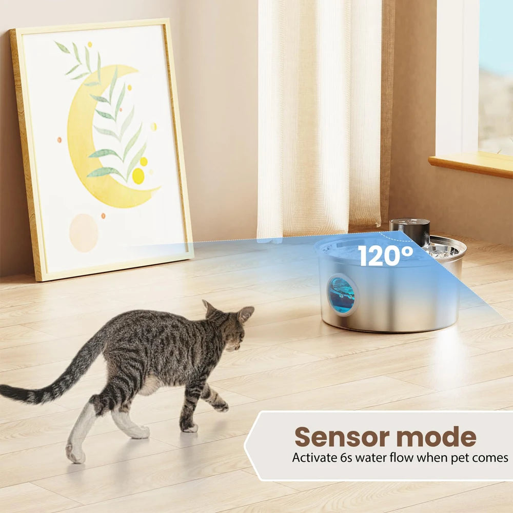 Automatic Stainless Steel Cat Water Fountain