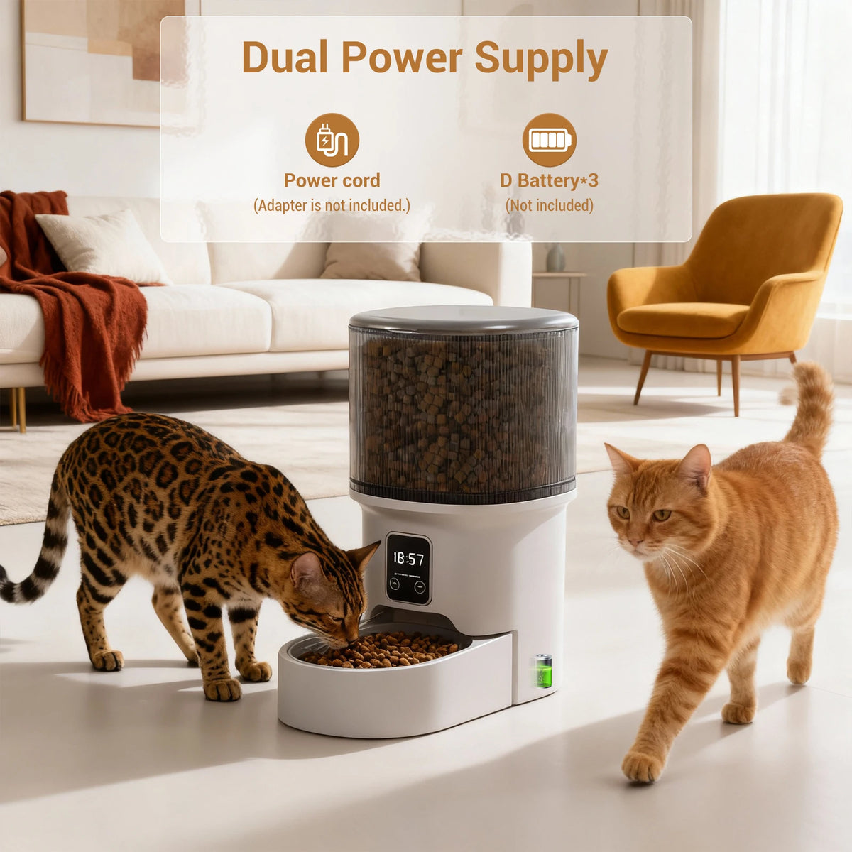 Réservoir du distributeur de croquettes automatique 4 L