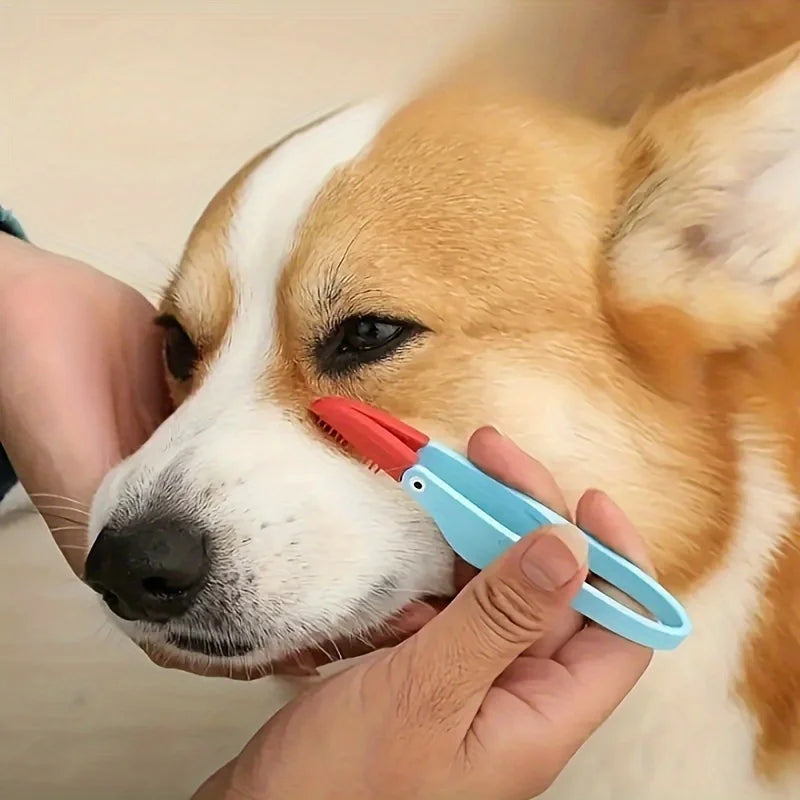 Peigne anti-traces de larmes pour chien et chat