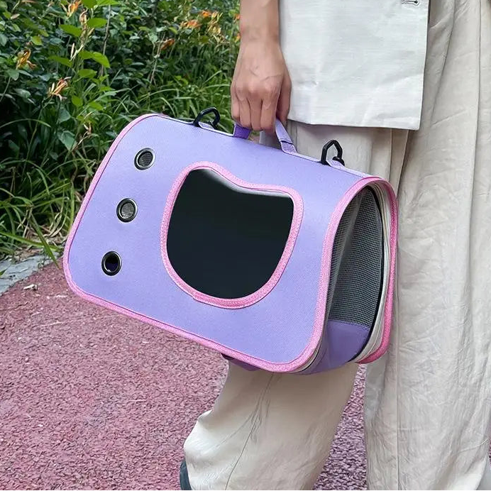 Sac de transport respirant et pliable pour petit chien et chat