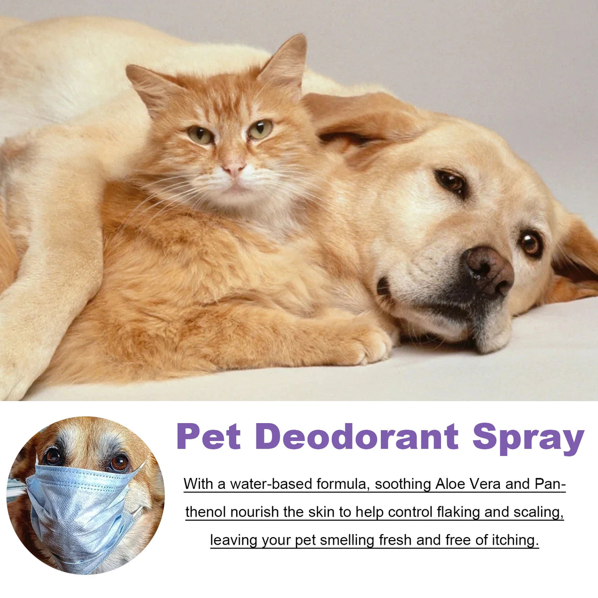 Spray anti-odeurs pour animaux 50 ml, autre vue