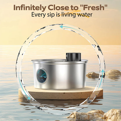 Automatic Stainless Steel Cat Water Fountain