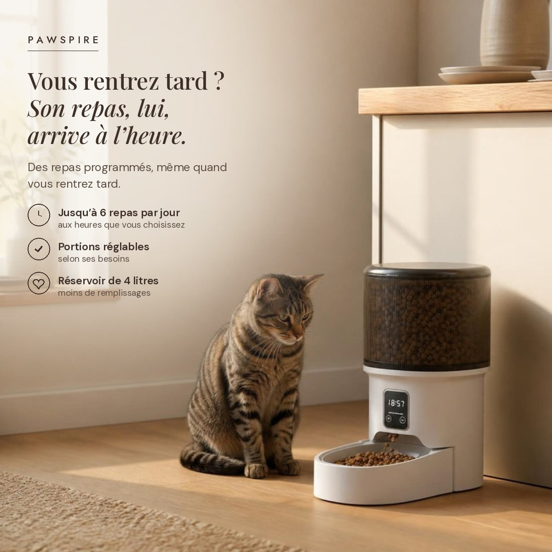 Distributeur automatique 4 L Pawspire
