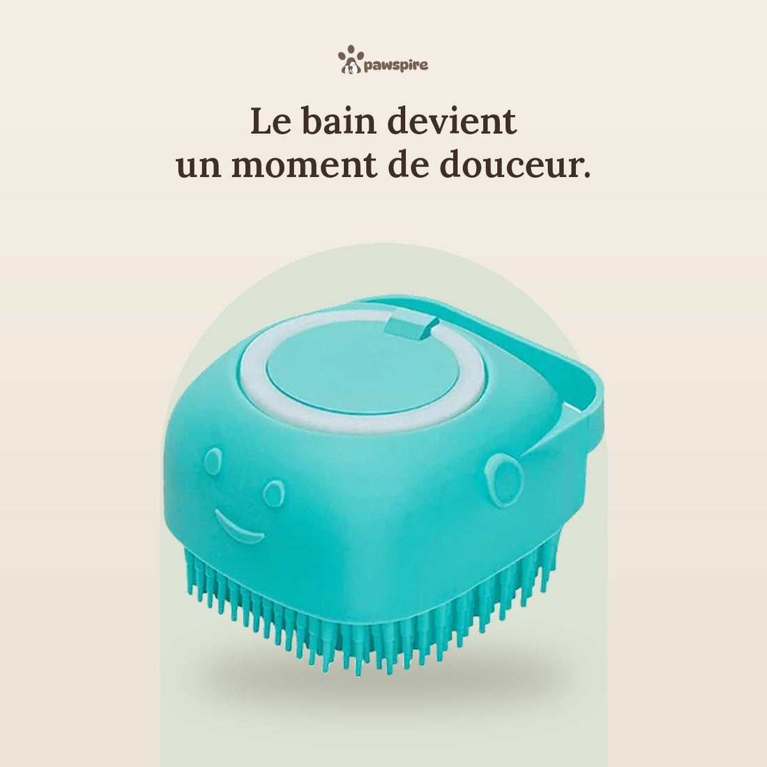 Brosse de bain en silicone Pawspire, image principale